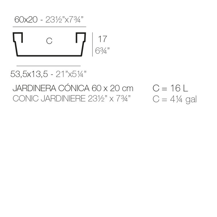 Vondom Conic Resin Planter Box Wayfair